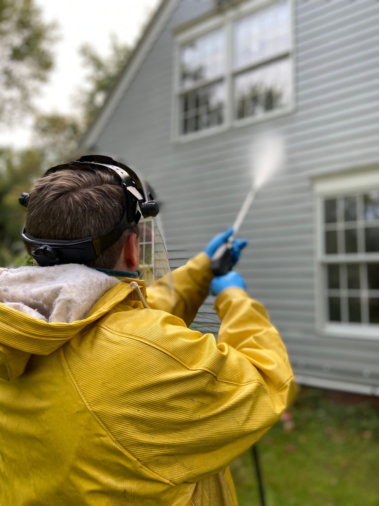 Old Man Cleaning & Maintenance at work